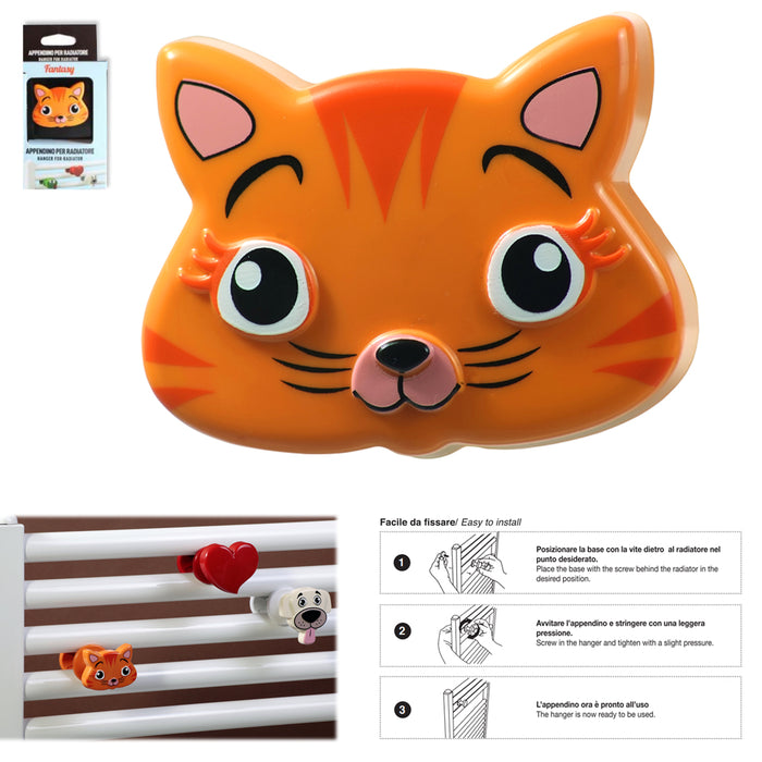 Pika' appendino per radiatori universale fantasy gattino kitty