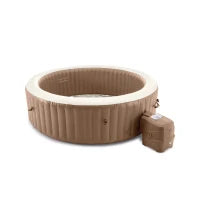 28412EX - Simple Spa Plus Bubble Massage Set 236X71Cm 8 Posti Con Pompa, Riscaldatore, Sistema Di Purificazione Acqua, 100 Getti, Telo Base, Telo Copertura, Dispenser Di Cloro