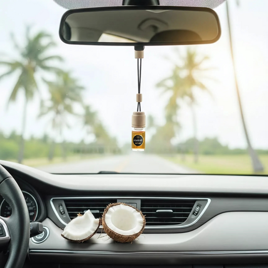 Deodorante auto cocco naturale senza alcol per freschezza duratura