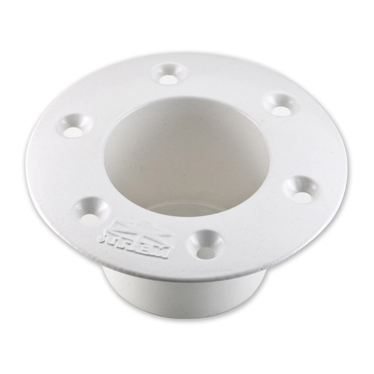 Base ad incasso rinforzata bianca per tubi da 60 mm