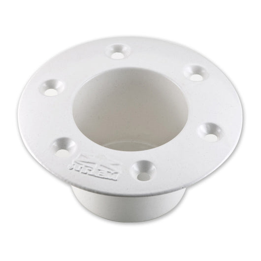 Base ad incasso rinforzata bianca per tubi da 60 mm