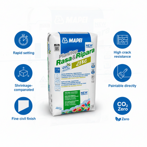 Malta cementizia tissotropica fibrorinforzata planitop rasa ripara r2 zero 5 kg pezzi 6