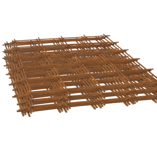 Set rete elettrosaldata ferro grezzo Ø 8 mm maglia 20 x 20 cm fogli 1,5 x 1 m *** pezzi 15 fogli, confezione 1