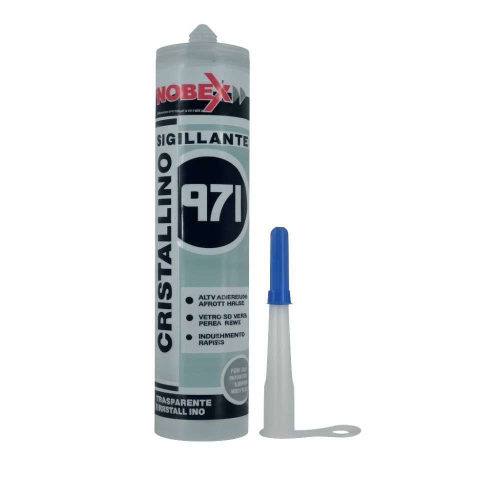 Sigillante adesivo trasparente nobex nb6671 per vetro e acquari