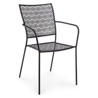 Sedia Da Esterno In Acciaio Antracite BIZZOTTO JODIE