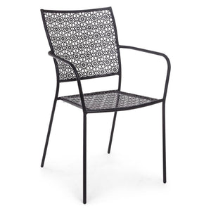 Sedia Da Esterno In Acciaio Antracite BIZZOTTO JODIE