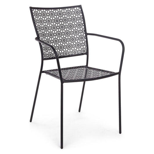 Sedia Da Esterno In Acciaio Antracite BIZZOTTO JODIE