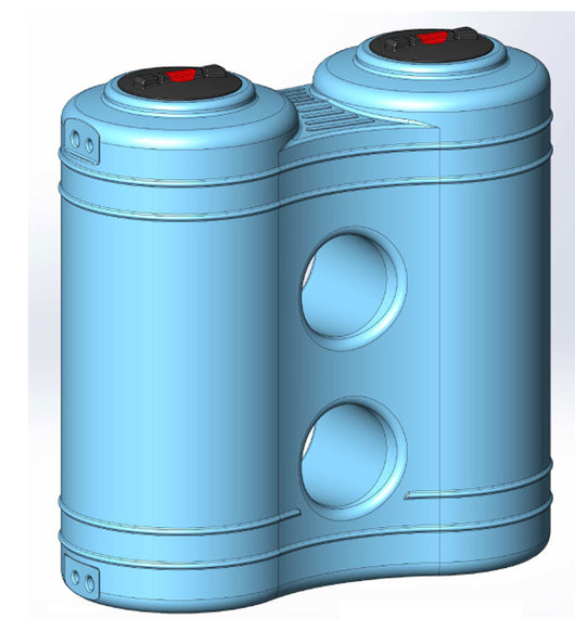 Serbatoio da Esterno Polietilene Stoccaggio Acqua JOLLY Rototec litri 2000