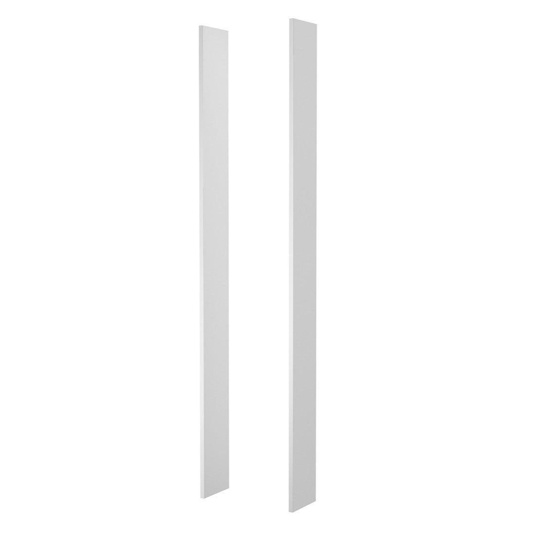 Guance di finitura per armadio della collezione MODULO, colore bianco lucido.