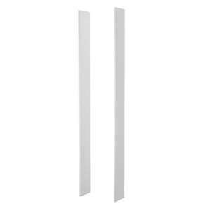Guance di finitura per armadio della collezione MODULO, colore bianco lucido.