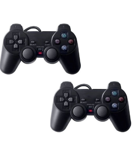 Joystick Con Filo Compatibile Ps2 Playstation 2 Joypad Controller Kit 2 Pezzi         