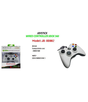 Joystick Controller Con Filo Cavo Usb Xbox 360 Wired Joypad Jo-xb002 Compatibile         