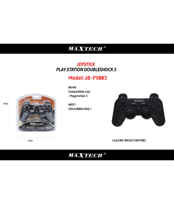 Joystick Gamepad Con Filo Compatibile Ps3 Joypad Usb Controller Vibrazione         