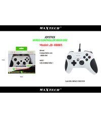 Joystick Joypad Controller Bianco Per Xbox One Con Cavo Filo Usb Compatibile         