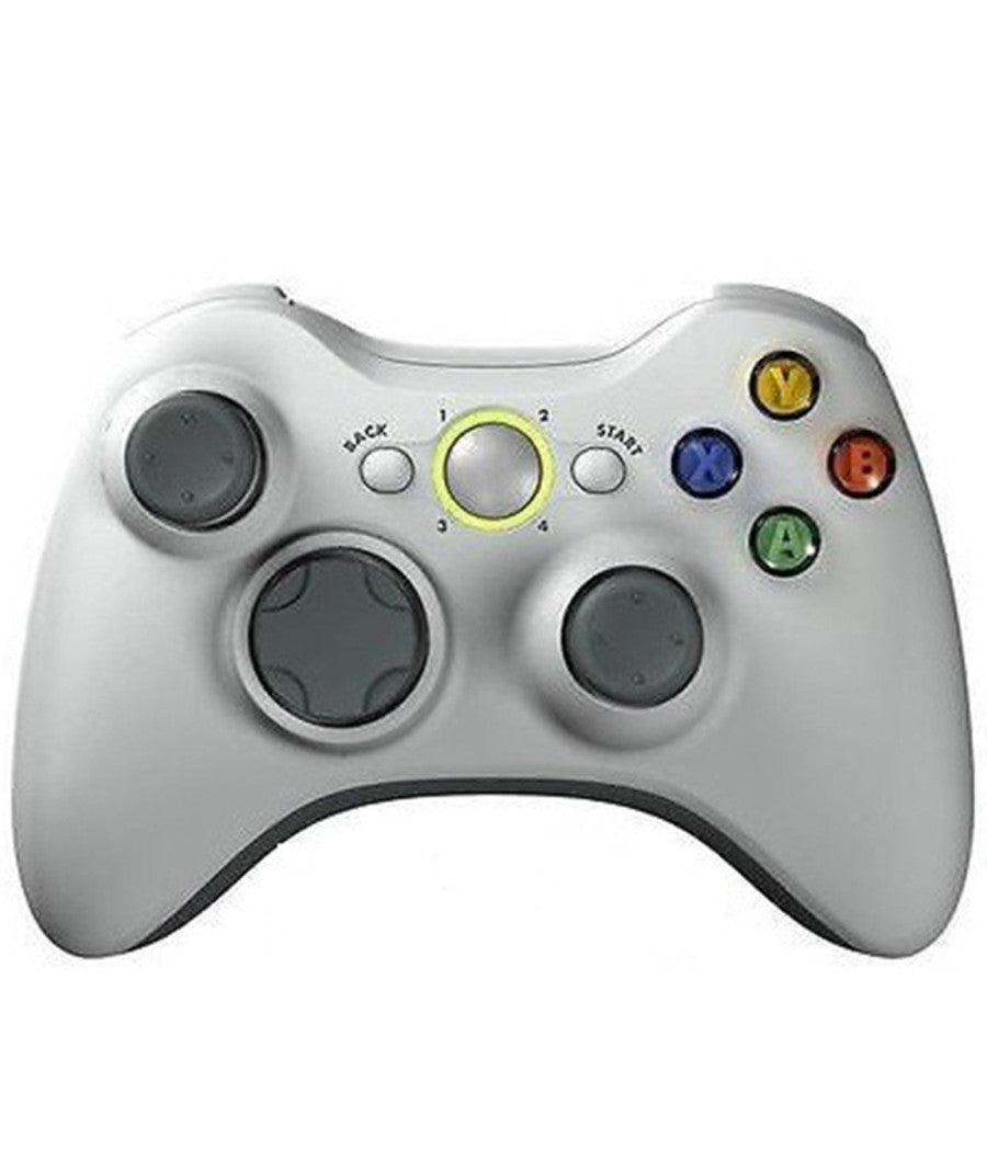 Joystick Joypad Controller Per Xbox 360 Con Cavo Filo Usb Compatibile Bianco         