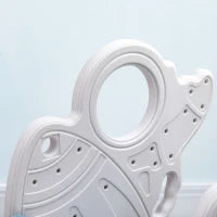 Scivolo per Bambini 18-36 Mesi in PE e PP a Tema Spaziale con Scale Antiscivolo, 157x46.5x80 cm