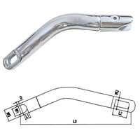 Giunto salpa ancora girevole doppio in acciaio inox aisi 316 lunghezza mm 220