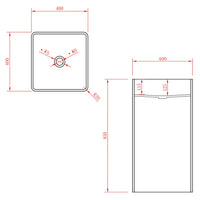 Lavabo free standing magnus artificial stone bianco opaco matt *** confezione 1