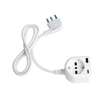 Ecova 30262 prolunga elettrica 1 presa p40 schuko con usb-a e usb-c