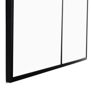 IDMarket - Juego de consola DETROIT con espejo de diseño industrial de 2 franjas