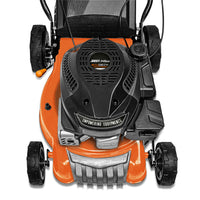 Tagliaerba semovente motore scoppio 145cc 3KW OHV 4 Tempi mulching pacciamatura ampiezza taglio 400mm.