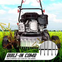 Tagliaerba semovente motore scoppio 145cc 3KW OHV 4 Tempi mulching pacciamatura ampiezza taglio 400mm.