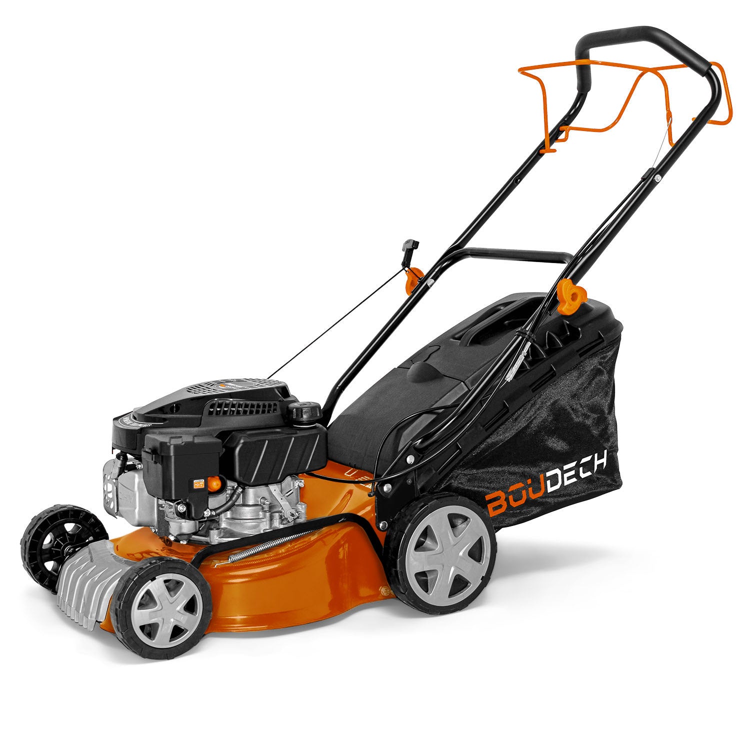 Tagliaerba semovente motore scoppio 145cc 3KW OHV 4 Tempi mulching pacciamatura ampiezza taglio 400mm.