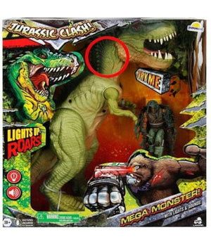 Jurassic Clash Mega Mostri Modello Dinosauro Giocattolo Bambini Luci E Suoni         