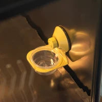 Terrario per Tartarughe di Terra e Rettili con Termometro 18-34℃, 60x40x40.5 cm, Nero