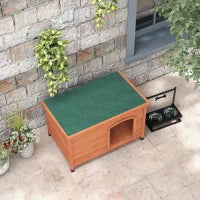 Cuccia per Cani Cuccia per Cani in Legno Cuccia per Cani XXL, 100 cm x 65.5 cm x 68 cm, Arancione