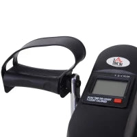 Mini Cyclette Portatile per l'Allenamento di Gambe per Braccia con Display LCD TPR, PP, PP, ruota in ghisa 35 x 40 x 31 cm Nero
