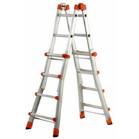 Scala telescopica in alluminio media 4+4 modello peppina