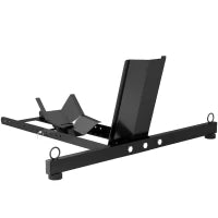 Cavalletto Bloccaruote per Moto, Staffa Regolabile su 14 Livelli per Ruote Ø34-84 cm, Nero
