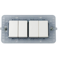 Kit supporto biesse per placche compatibile con bticino matix 4 posti *** numero pezzi 3, confezione 1