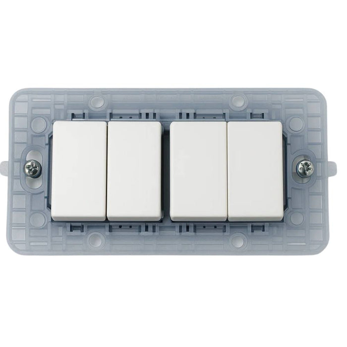 Kit supporto biesse per placche compatibile con bticino matix 4 posti *** numero pezzi 3, confezione 1