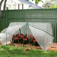 Mini Serra da Giardino e Balcone in Plastica PE e Acciaio con Chiusura a Zip, 99x71x60 cm