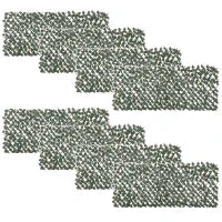Finta Siepe 8 Pezzi Parete Verde Estensibile per Esterni, in Legno e Poliestere, 200x100cm