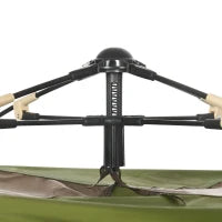 Tenda da Campeggio 2 Posti con Borsa da Trasporto, Ganci per Lampade e Tasche Portaoggetti, 210x210x135 cm