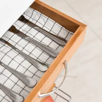 Carrello da Cucina con 1 Cassetto, 4 Cestelli Metallici e 2 Ripiani Portaspezie in Legno 47 x 37 x 83 cm Marrone