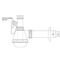 Sifone moplen 1 via attacco lavatrice plastica bianco