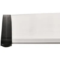 Pensilina da Esterno 75x120 cm in Policarbonato Impermeabile e Anti-UV per Porta o Finestra