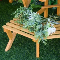 Scaletta Portavasi in Legno Angolare con 3 Mensole, 96x64x61cm