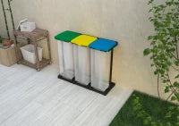 MONGARDI Portasacco-Portarifiuti TRIS Raccolta Differenziata  97 x 36 x 80