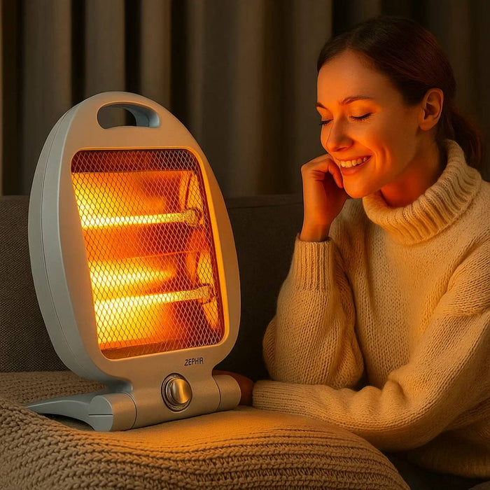 Zephir stufa elettrica al quarzo hzq850c 800-400w portatile sicurezza