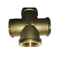 Raccorderia raccordo tes a croce 4 vie alta qualità *** misura 3/4"-f, confezione 1