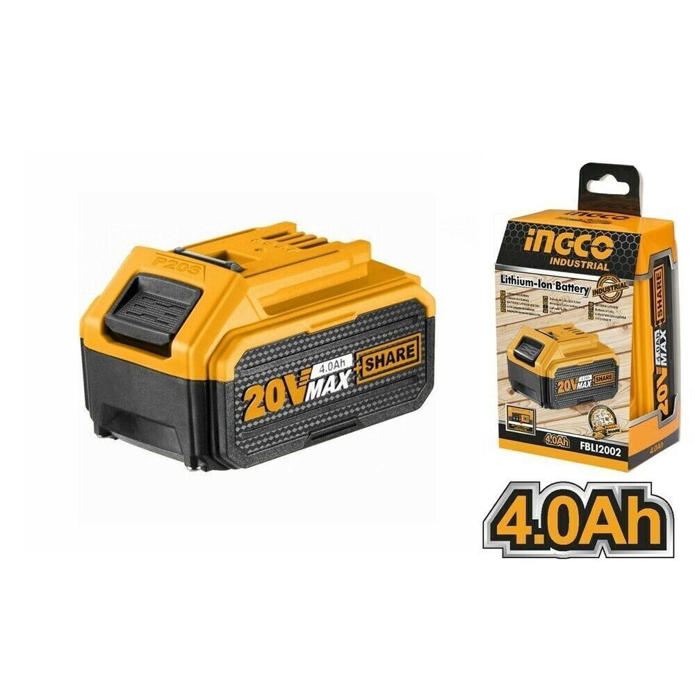 Batteria ioni litio 20v 4ah indicatore led potenza costante strumenti elettrici