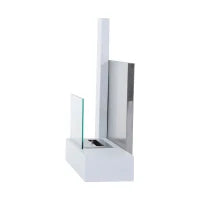 Caminetto a Bioetanolo Realizzato in Acciaio Inossidabile con 1 Serbatoio 0.9LT 75 x 22 x 63cm