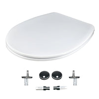 Sedile bianco lucido termoplastico per serie dark con chiusura rallentata frizionata *** confezione 1