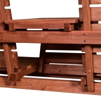 Panchina Esterni Legno Abete 2/3 Posti, Convertibile 160x68x92cm