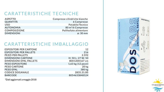 Manta Ecologica Ricarica Universale Di Polifosfati In Compresse Dostabs